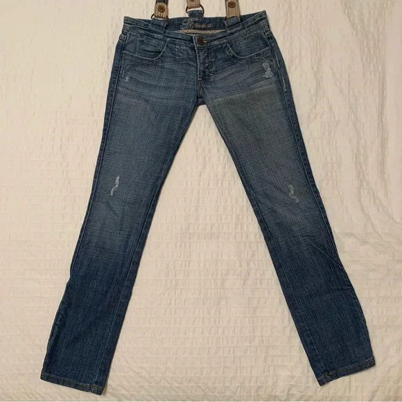 Frankie B hipster suspender jeans Y2K - Picture 5 of 12